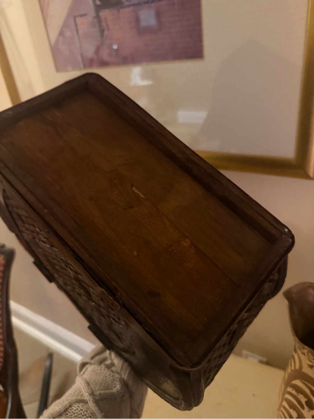 Handwoven Brown Storage Box - Picture 7 of 7